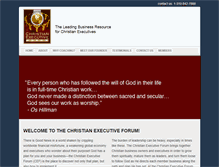 Tablet Screenshot of christianexecutiveforum.com